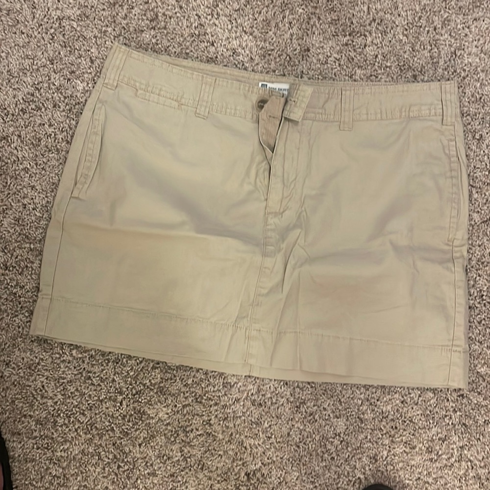 Vintage Gap Khaki Mini Skirt Sz 16